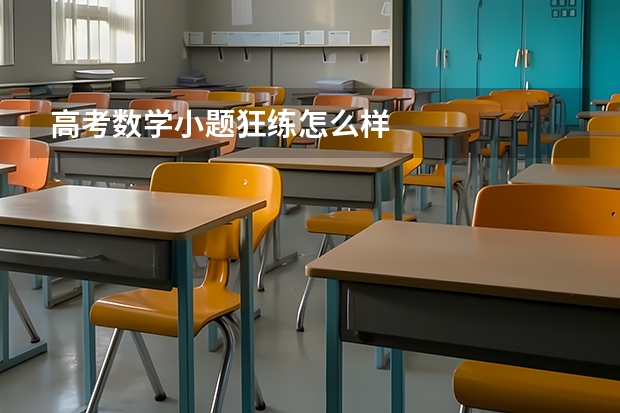 高考数学小题狂练怎么样