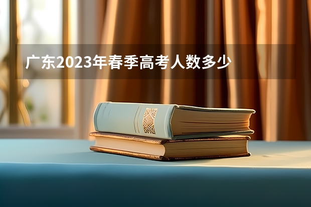 广东2023年春季高考人数多少