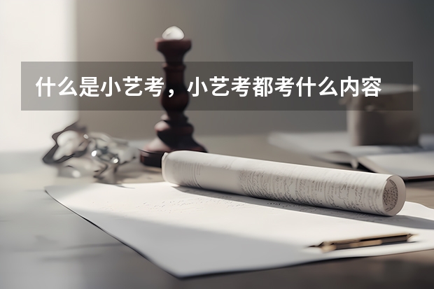 什么是小艺考，小艺考都考什么内容