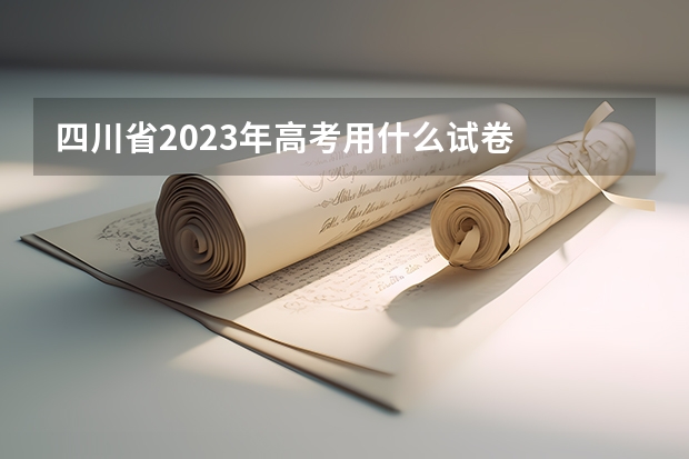 四川省2023年高考用什么试卷