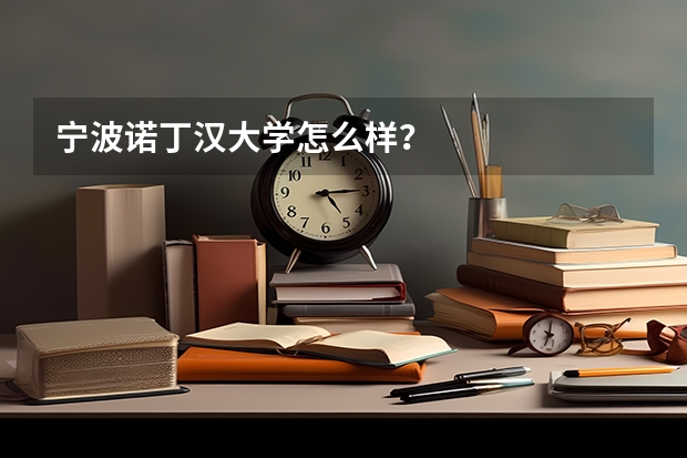 宁波诺丁汉大学怎么样？