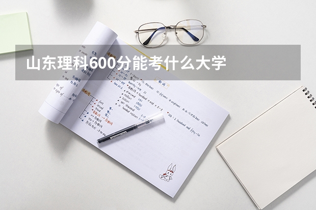 山东理科600分能考什么大学