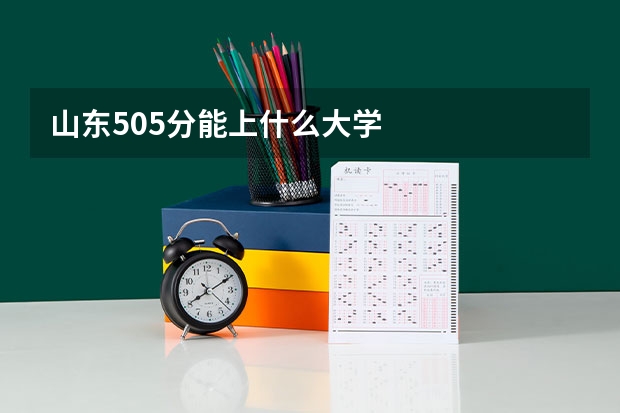 山东505分能上什么大学