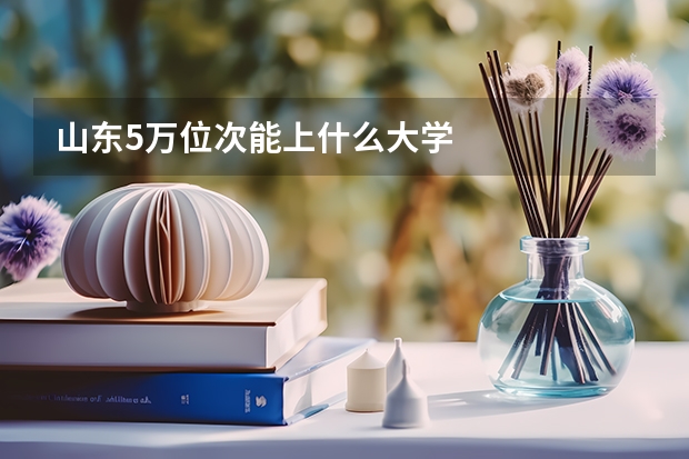 山东5万位次能上什么大学