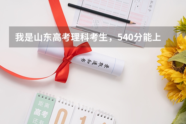 我是山东高考理科考生，540分能上什么学校?