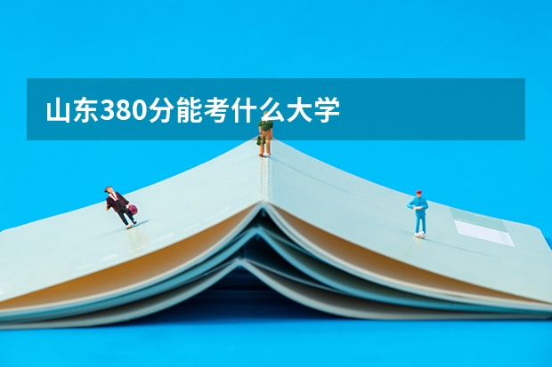 山东380分能考什么大学