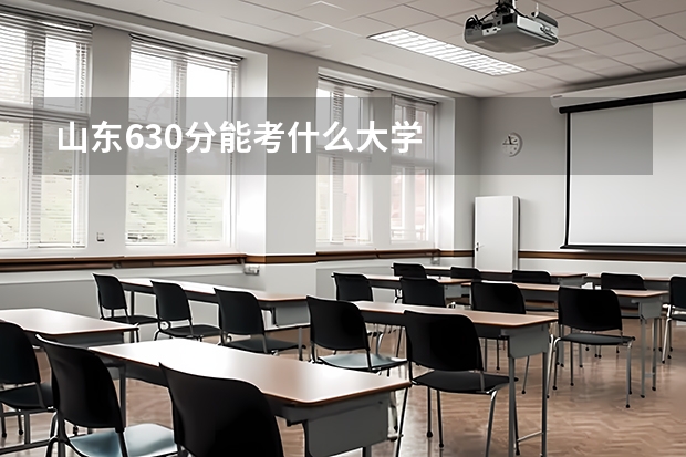 山东630分能考什么大学