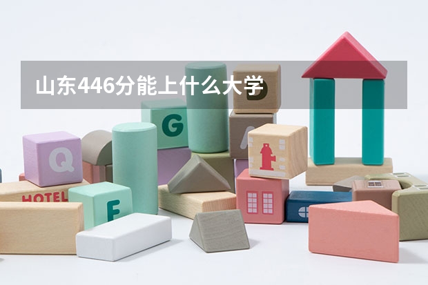 山东446分能上什么大学