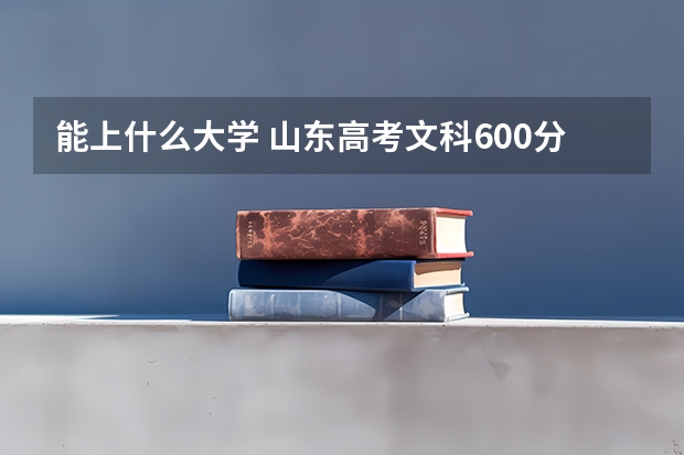 能上什么大学 山东高考文科600分能报的学校