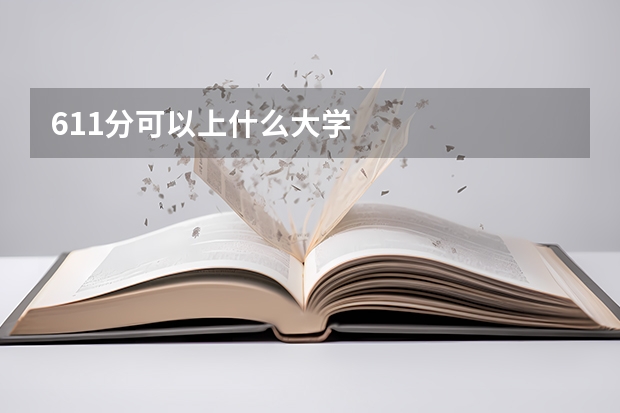 611分可以上什么大学