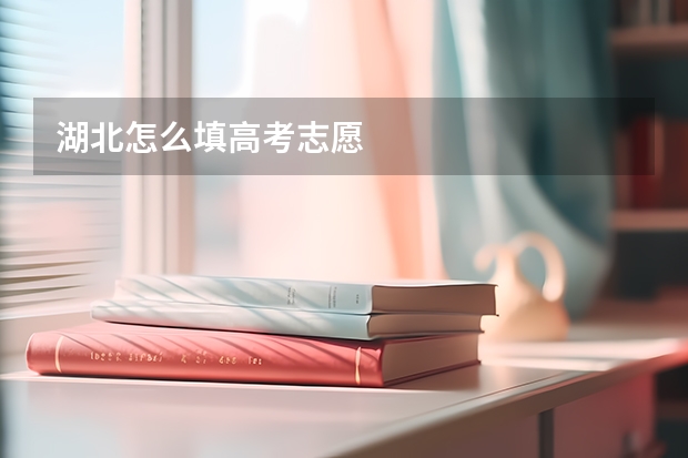 湖北怎么填高考志愿