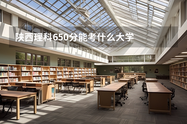 陕西理科650分能考什么大学