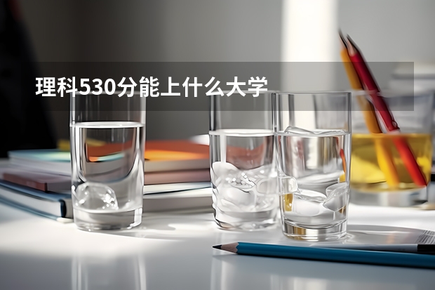 理科530分能上什么大学
