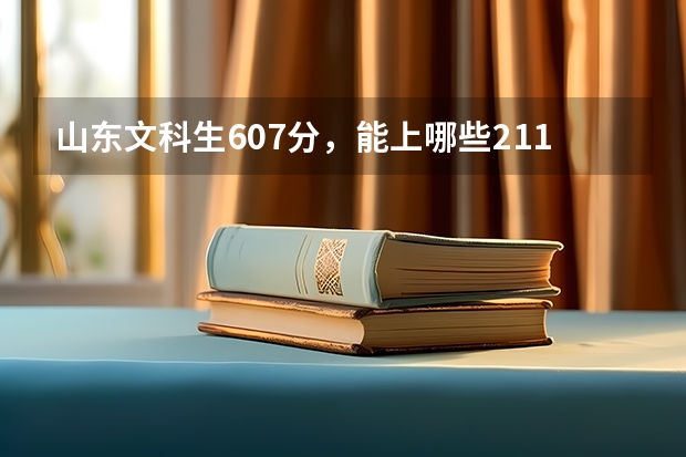 山东文科生607分，能上哪些211.985大学？