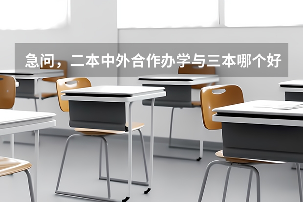 急问，二本中外合作办学与三本哪个好