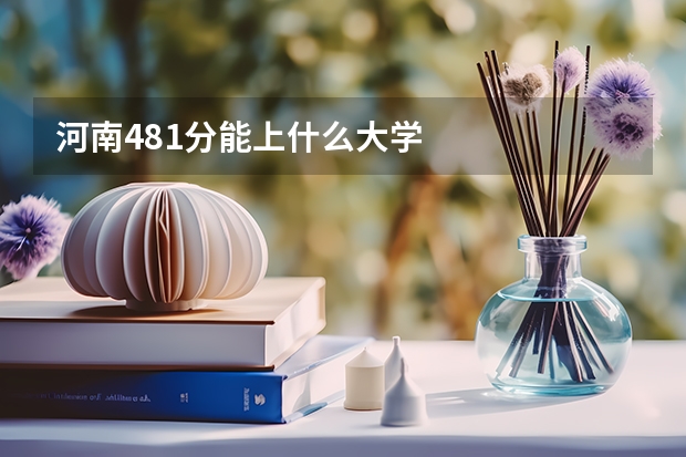 河南481分能上什么大学