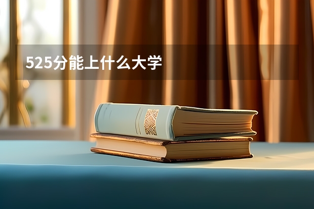525分能上什么大学