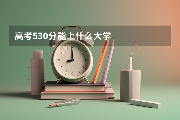 高考530分能上什么大学