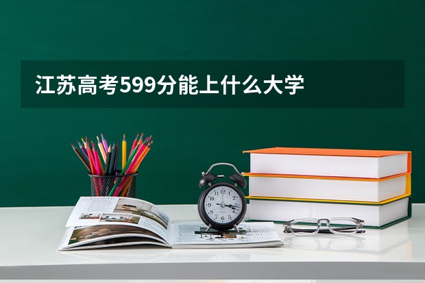 江苏高考599分能上什么大学