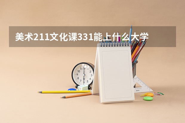 美术211文化课331能上什么大学