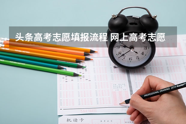 头条高考志愿填报流程 网上高考志愿填报流程图解