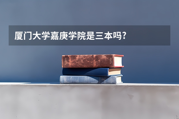 厦门大学嘉庚学院是三本吗?