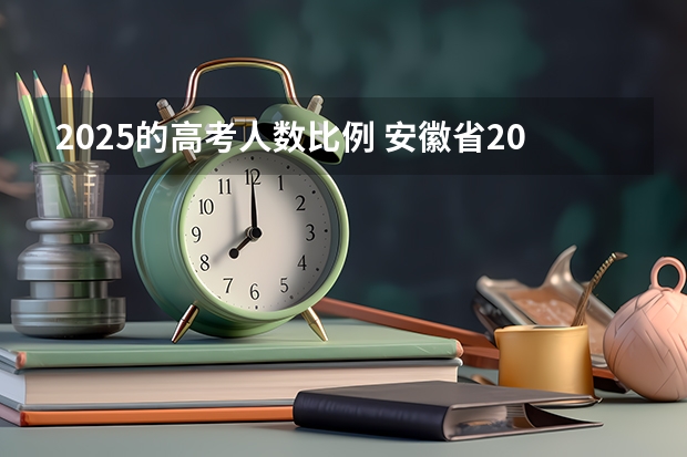 2025的高考人数比例 安徽省2024年高考文理科人数