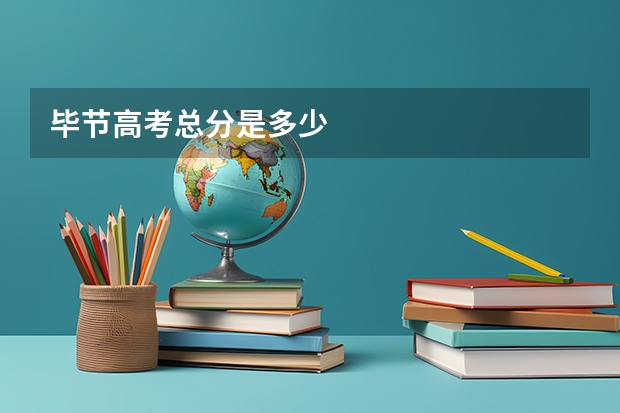 毕节高考总分是多少
