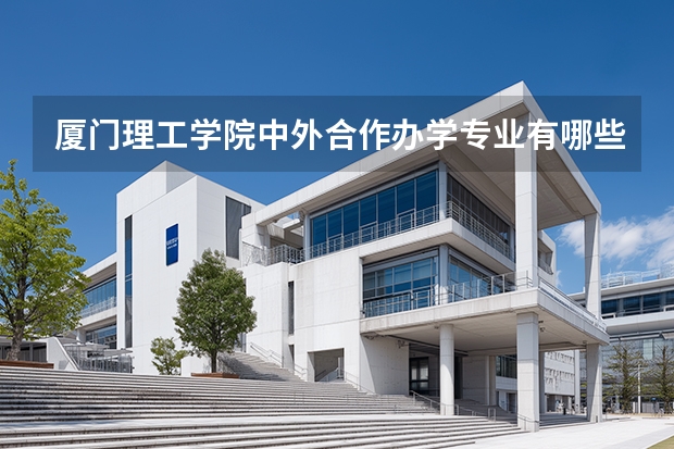 厦门理工学院中外合作办学专业有哪些？