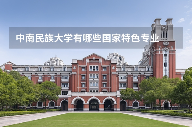 中南民族大学有哪些国家特色专业