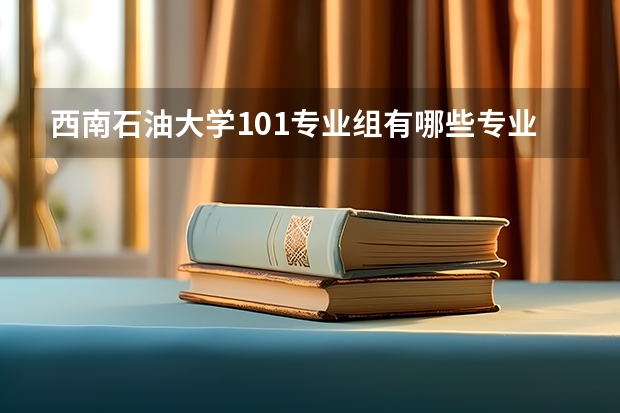 西南石油大学101专业组有哪些专业