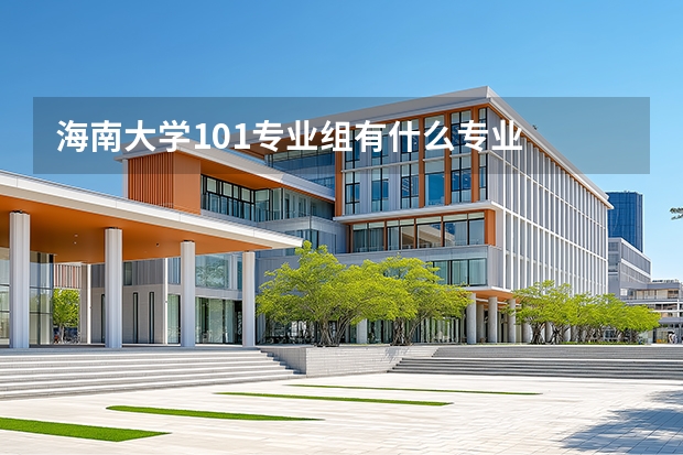 海南大学101专业组有什么专业