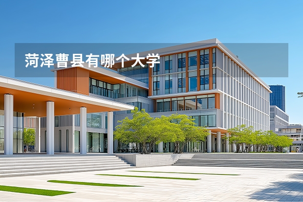 菏泽曹县有哪个大学