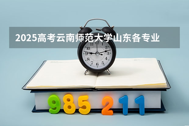 2025高考云南师范大学山东各专业招生人数（2026参考）