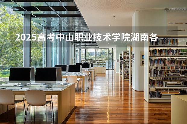 2025高考中山职业技术学院湖南各专业招生人数（2026参考）