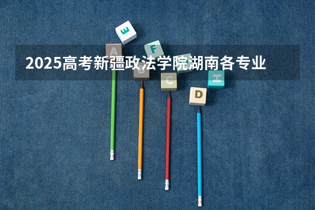 2025高考新疆政法学院湖南各专业招生人数（2026参考）