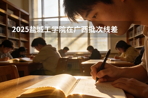 2025盐城工学院在广西批次线差