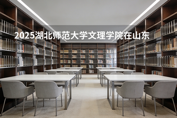 2025湖北师范大学文理学院在山东艺术类投档分数线（2026年参考）