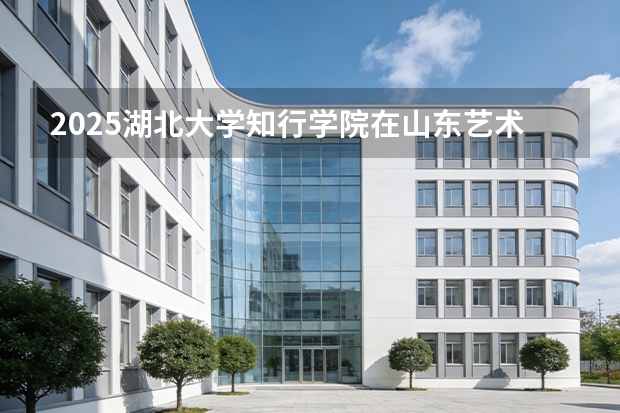 2025湖北大学知行学院在山东艺术类投档分数线（2026年参考）