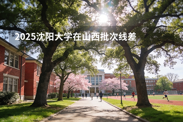 2025沈阳大学在山西批次线差