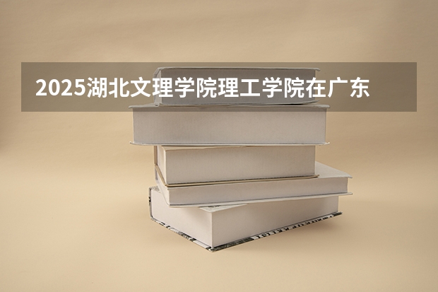 2025湖北文理学院理工学院在广东艺术类投档分数线（2026年参考）