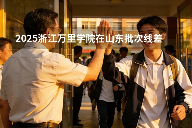 2025浙江万里学院在山东批次线差