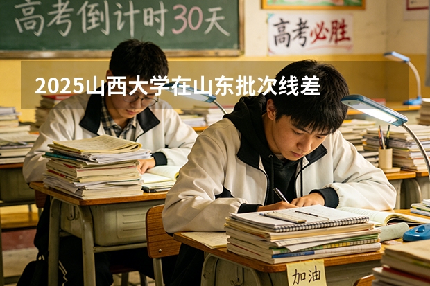 2025山西大学在山东批次线差