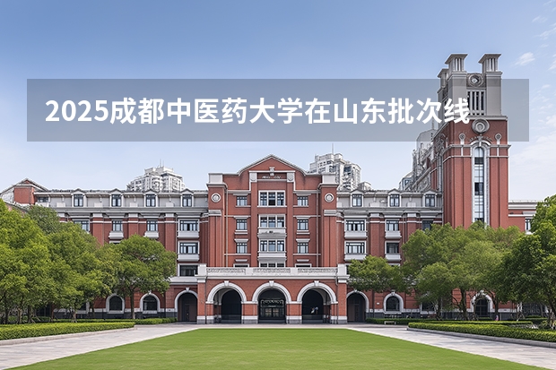 2025成都中医药大学在山东批次线差