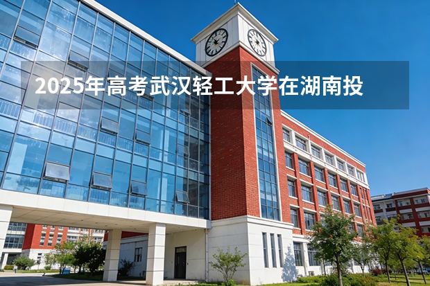 2025年高考武汉轻工大学在湖南投档分数线（2026参考）