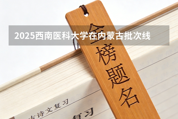 2025西南医科大学在内蒙古批次线差