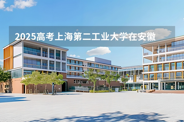 2025高考上海第二工业大学在安徽各批次选科要求介绍（2026参考） 