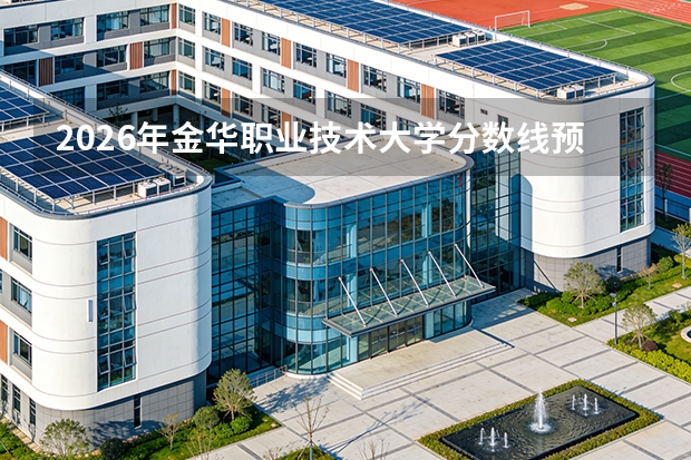 2026年金华职业技术大学分数线预测及往年分数参考