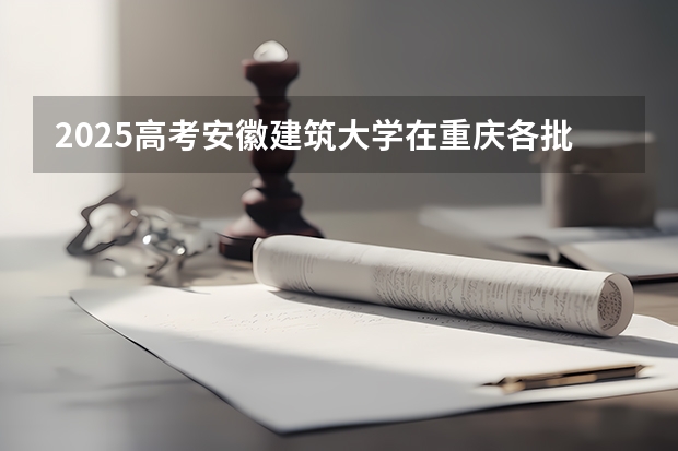 2025高考安徽建筑大学在重庆各批次选科要求介绍（2026参考） 