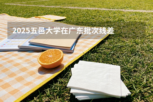 2025五邑大学在广东批次线差